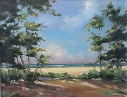 Wells Beach Through the Pines